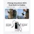 Anker Zolo Power Bank 165W, 25,000mAh Portable Charger with Triple 100W USB-C Ports for Multi-Device Charging, Built-in and Retractable Cables, for iPhone 16/15 Series, MacBook, Samsung, and Laptop's - Silver